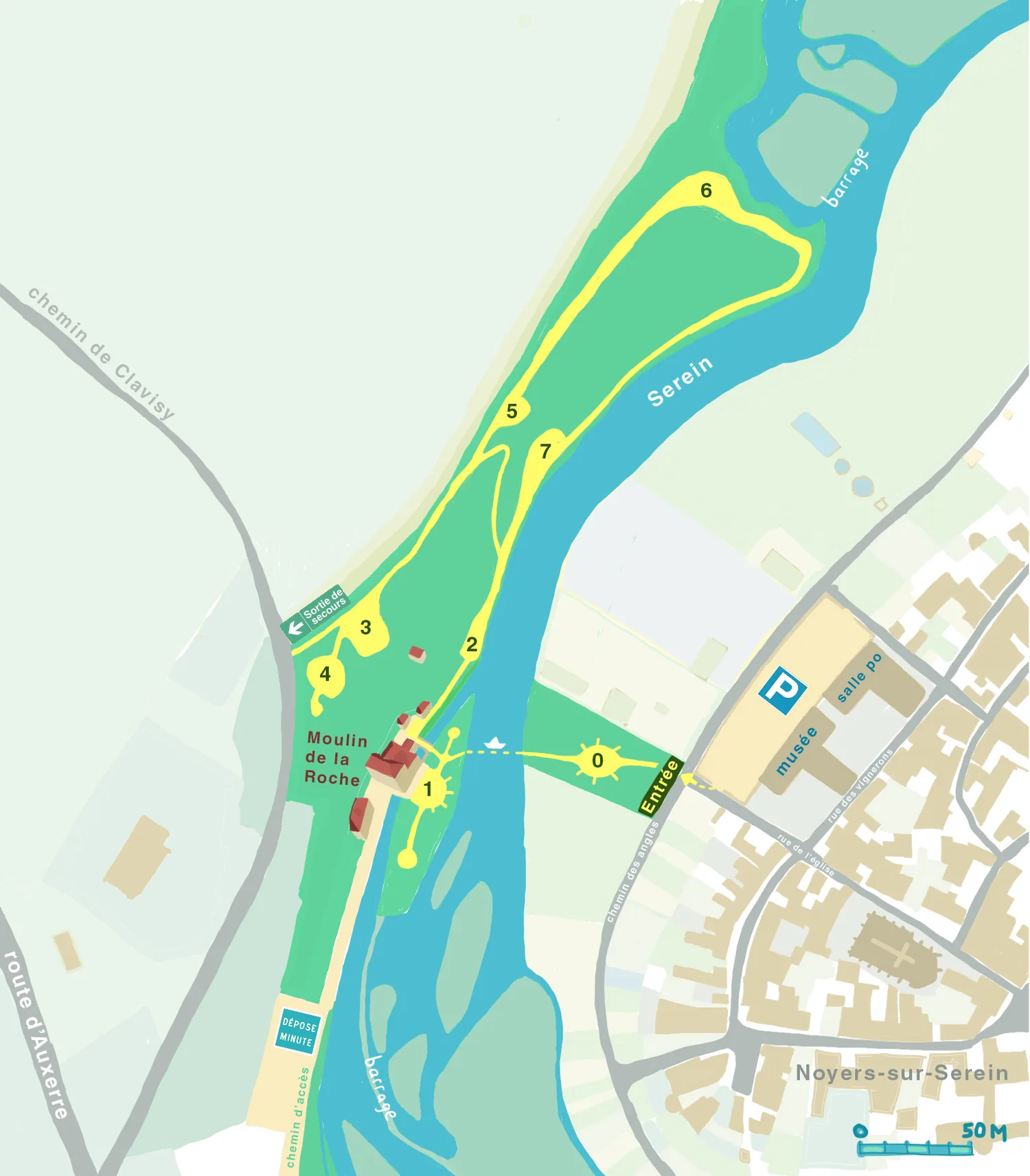 Plan d'accès au site du festival